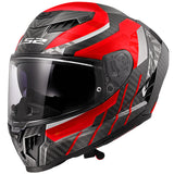 LS2 FF807 Dragon Carbon Trax Red Motorcycle Helmet