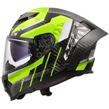 LS2 FF807 Dragon Carbon Trax Hi-Vis Motorcycle Helmet