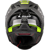 LS2 FF807 Dragon Carbon Trax Hi-Vis Motorcycle Helmet