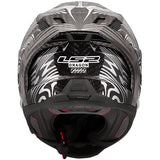 LS2 FF807 Dragon Carbon Enthuse Silver Motorcycle Helmet