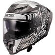 LS2 FF807 Dragon Carbon Enthuse Silver Motorcycle Helmet