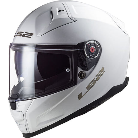 LS2 FF811 Vector II Solid Gloss White Motorcycle Helmet