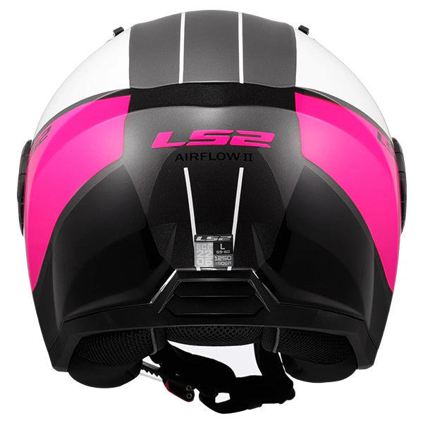 LS2 OF616 Airflow II Cover Matt White Pink Motorcycle Helmet