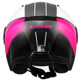 LS2 OF616 Airflow II Cover Matt White Pink Motorcycle Helmet