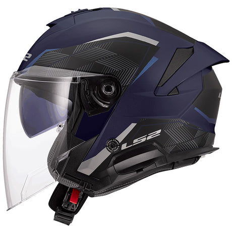 LS2 OF618 Verso II Air Navy Blue Motorcycle Helmet 