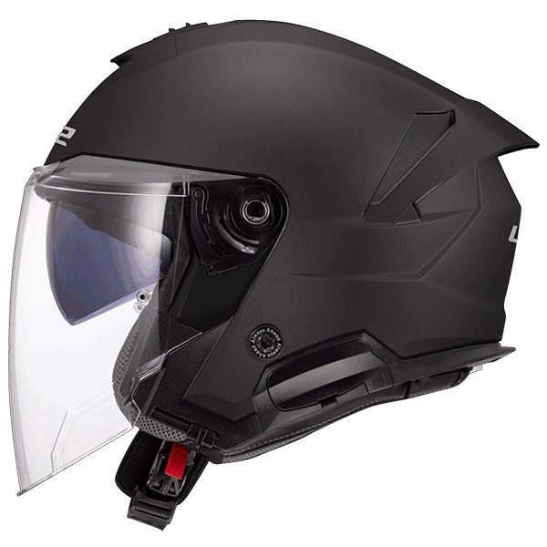 LS2 OF618 Verso II Solid Matt Black Motorcycle Helmet
