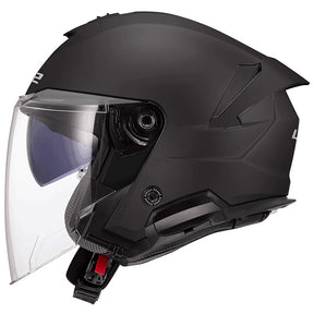 LS2 OF618 Verso II Solid Matt Black Motorcycle Helmet