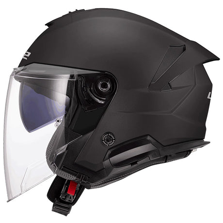 LS2 OF618 Verso II Solid Matt Black Motorcycle Helmet