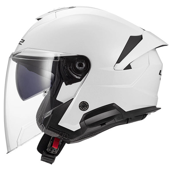 LS2 OF618 Verso II Solid White Motorcycle Helmet