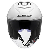 LS2 OF618 Verso II Solid White Motorcycle Helmet