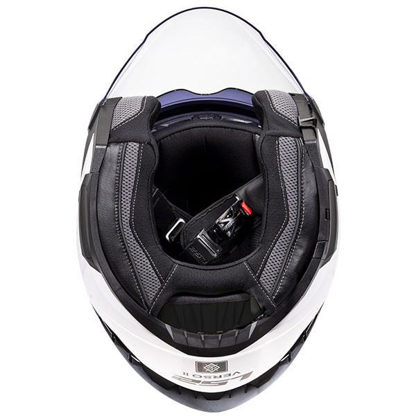 LS2 OF618 Verso II Solid White Motorcycle Helmet