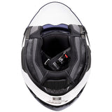 LS2 OF618 Verso II Solid White Motorcycle Helmet