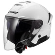 LS2 OF618 Verso II Solid White Motorcycle Helmet
