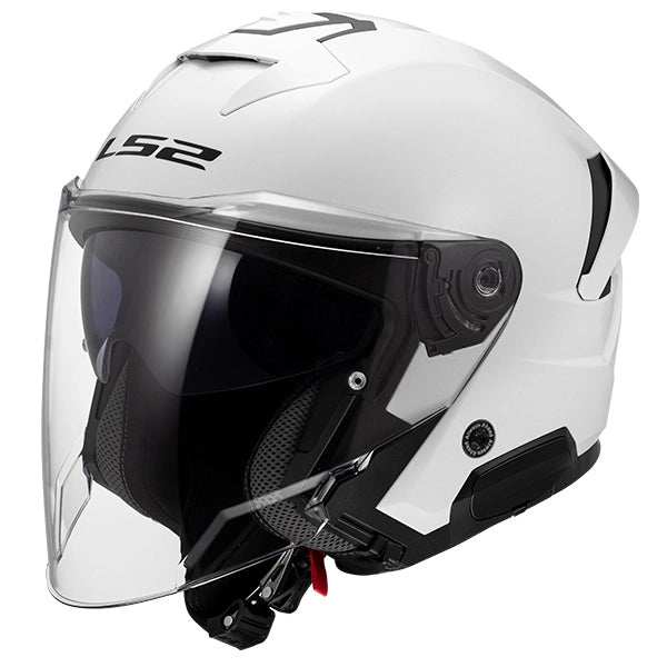 LS2 OF618 Verso II Solid White Motorcycle Helmet
