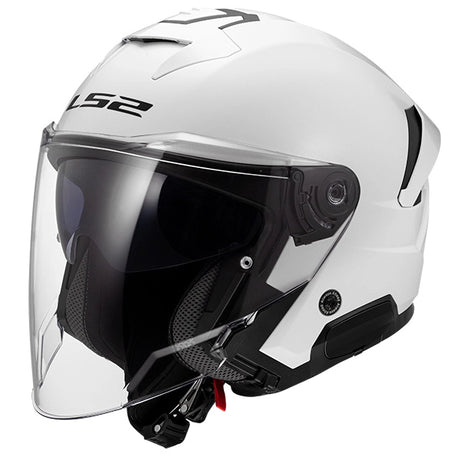 LS2 OF618 Verso II Solid White Motorcycle Helmet