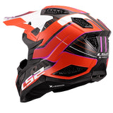 LS2 MX703 X-Force GALUO Orange Carbon Motorcycle Helmet
