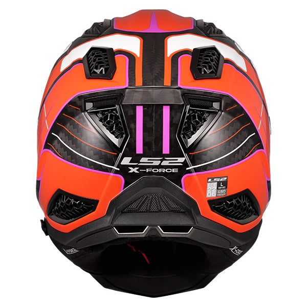 LS2 MX703 X-Force GALUO Orange Carbon Motorcycle Helmet