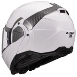 LS2 FF910 Advant II Solid Gloss White 180° Flip Modular Motorcycle Helmet