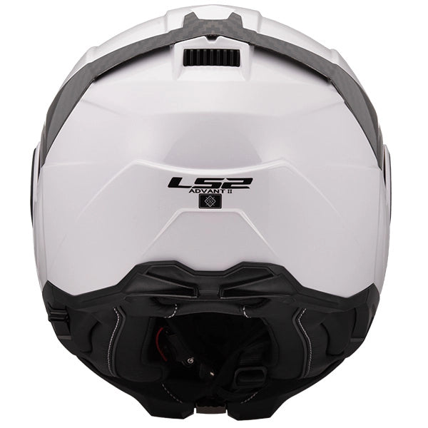 LS2 FF910 Advant II Solid Gloss White 180° Flip Modular Motorcycle Helmet