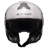 LS2 FF910 Advant II Solid Gloss White 180° Flip Modular Motorcycle Helmet