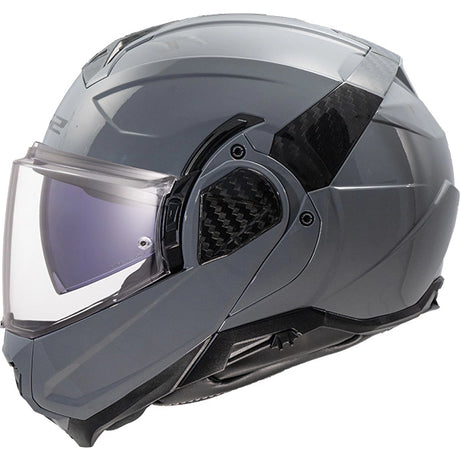 LS2 FF910 Advant II Solid Gloss Nardo Grey 180° Flip Modular Motorcycle Helmet