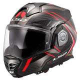 LS2 FF901 ADVANT X Future II Red Carbon 180° Modular Motorcycle Helmet 