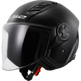 LS2 OF616 Airflow II Gloss Black Motorcycle Helmet