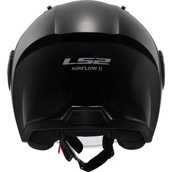 LS2 OF616 Airflow II Solid Gloss Black Motorcycle Helmet