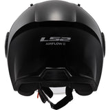 LS2 OF616 Airflow II Solid Gloss Black Motorcycle Helmet