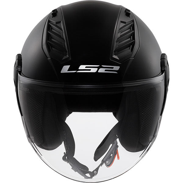 LS2 OF616 Airflow II Solid Gloss Black Motorcycle Helmet