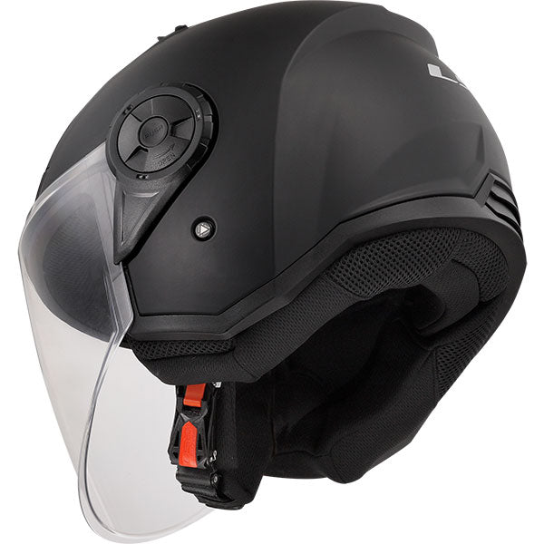 LS2 OF616 Airflow II Solid Matt Black Motorcycle Helmet