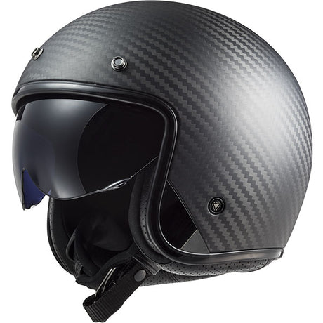 LS2 OF601 Bob II Carbon Black Motorcycle Helmet
