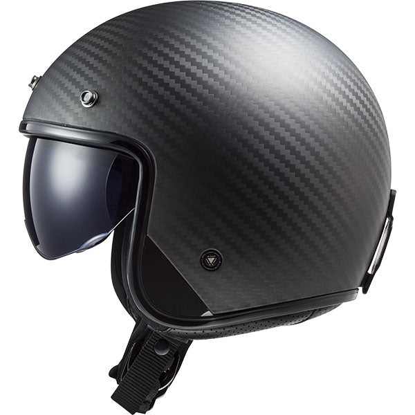 LS2 OF601 Bob II Carbon Black Motorcycle Helmet