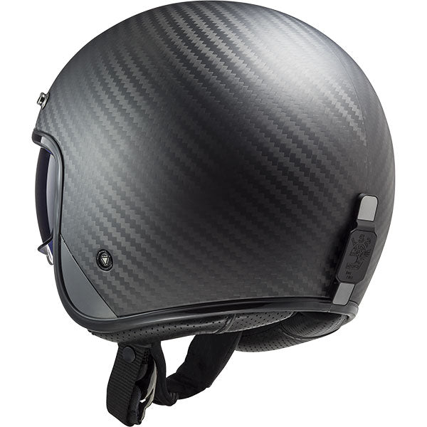 LS2 OF601 Bob II Carbon Black Motorcycle Helmet