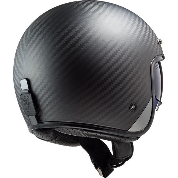 LS2 OF601 Bob II Carbon Black Motorcycle Helmet