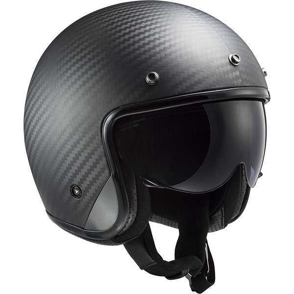 LS2 OF601 Bob II Carbon Black Motorcycle Helmet
