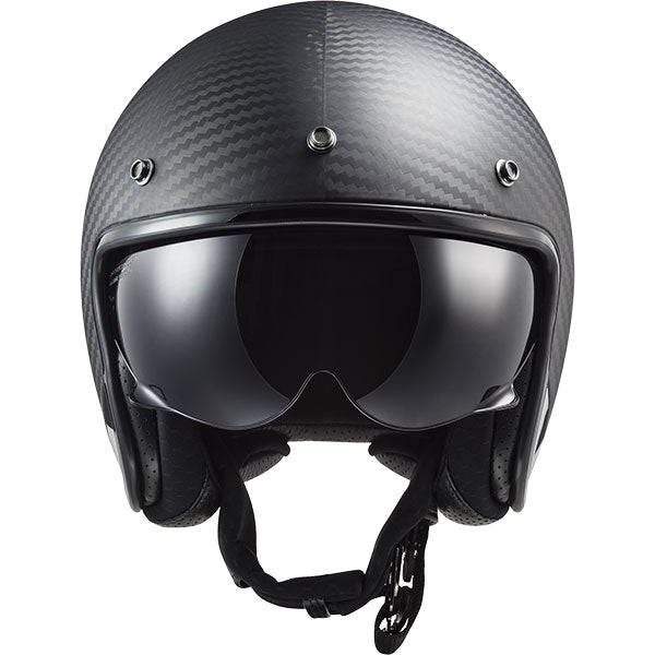 LS2 OF601 Bob II Carbon Black Motorcycle Helmet