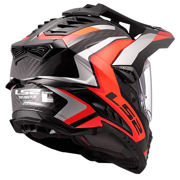 LS2 MX701 Explorer Frontier II Orange Carbon Motorcycle Helmet