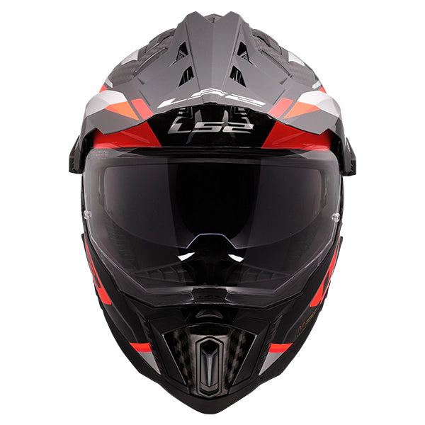 LS2 MX701 Explorer Frontier II Orange Carbon Motorcycle Helmet