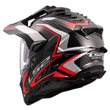 LS2 MX701 Explorer Frontier II Red Carbon Motorcycle Helmet