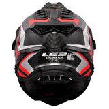 LS2 MX701 Explorer Frontier II Red Carbon Motorcycle Helmet