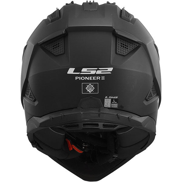 LS2 MX702 Pioneer II Matt Black Motorcycle Helmet