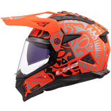 LS2 MX702 Pioneer II RangI Orange Motorcycle Helmet