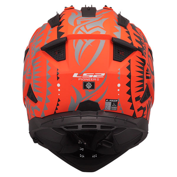 LS2 MX702 Pioneer II RangI Orange Motorcycle Helmet