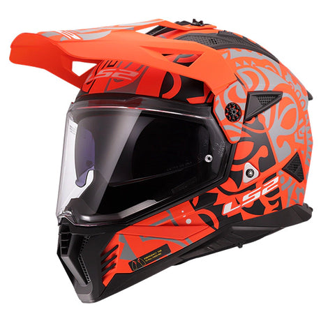 LS2 MX702 Pioneer II RangI Orange Motorcycle Helmet
