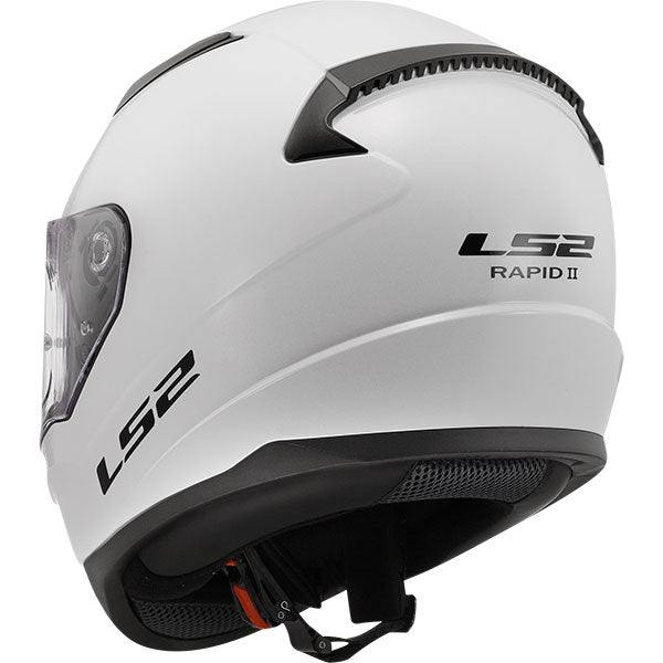 LS2 FF353 Rapid II Solid White Motorcycle Helmet