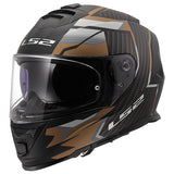 LS2 FF800 Storm II Tracker Black Gold Motorcycle Helmet 