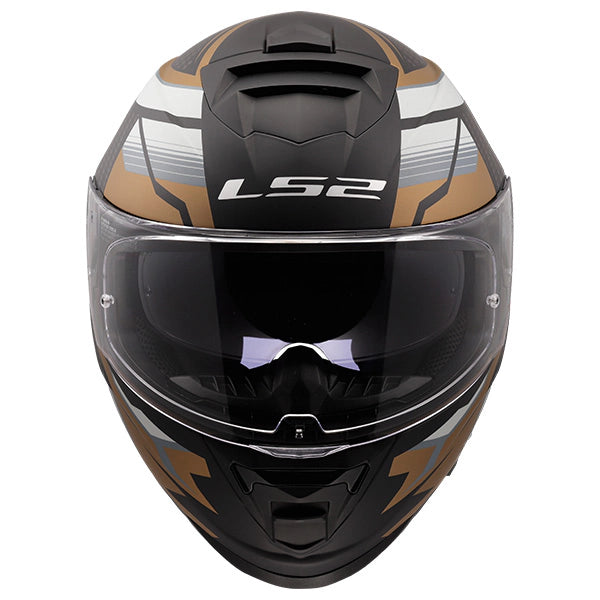 LS2 FF800 Storm II Tracker Black Gold Motorcycle Helmet