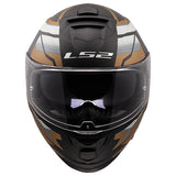 LS2 FF800 Storm II Tracker Black Gold Motorcycle Helmet