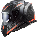 LS2 FF800 Storm II Racer Matt Titanium Orange Motorcycle Helmet
